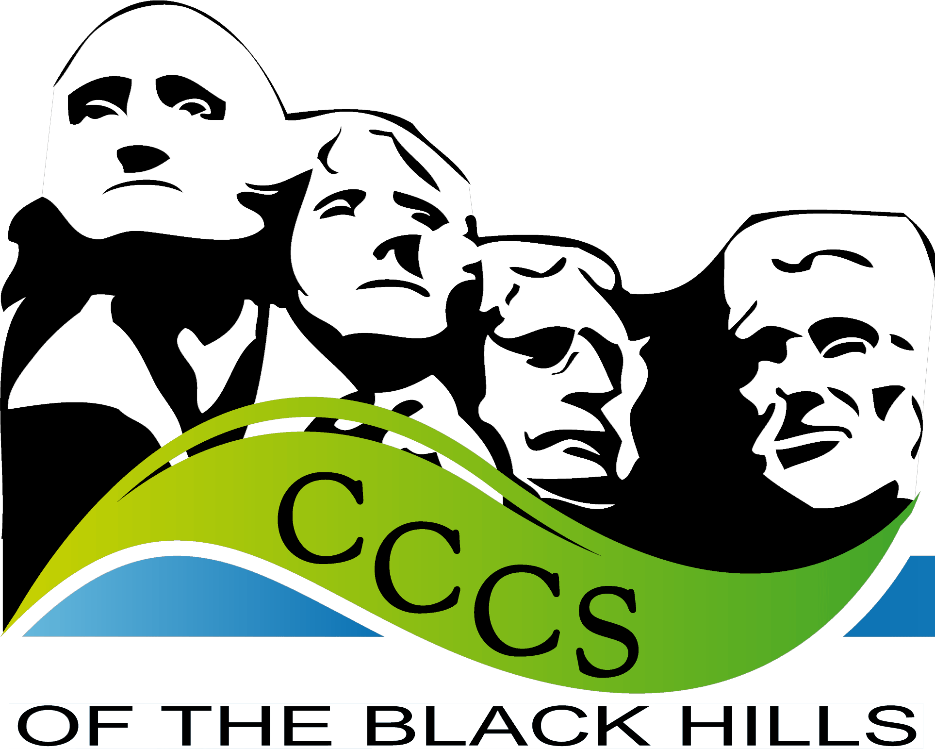 Logo of Mount Rushmore with CCCS of the Black Hills under it
